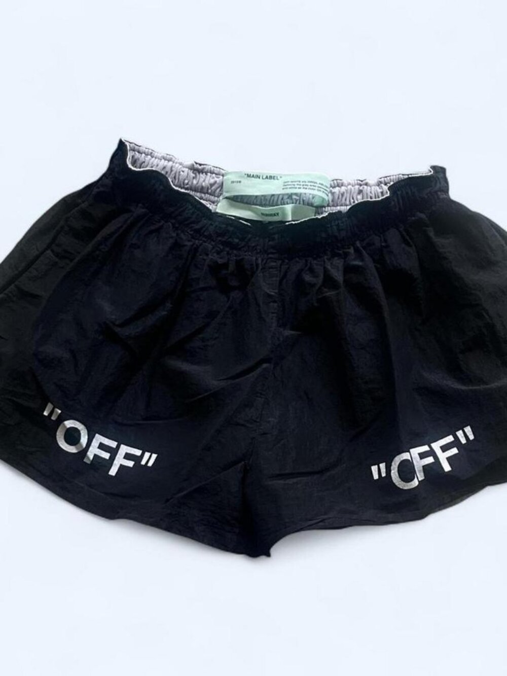 Off-White SS13 RUNWAY shorts from Virgil Abloh's early "Main Label" era. XS
